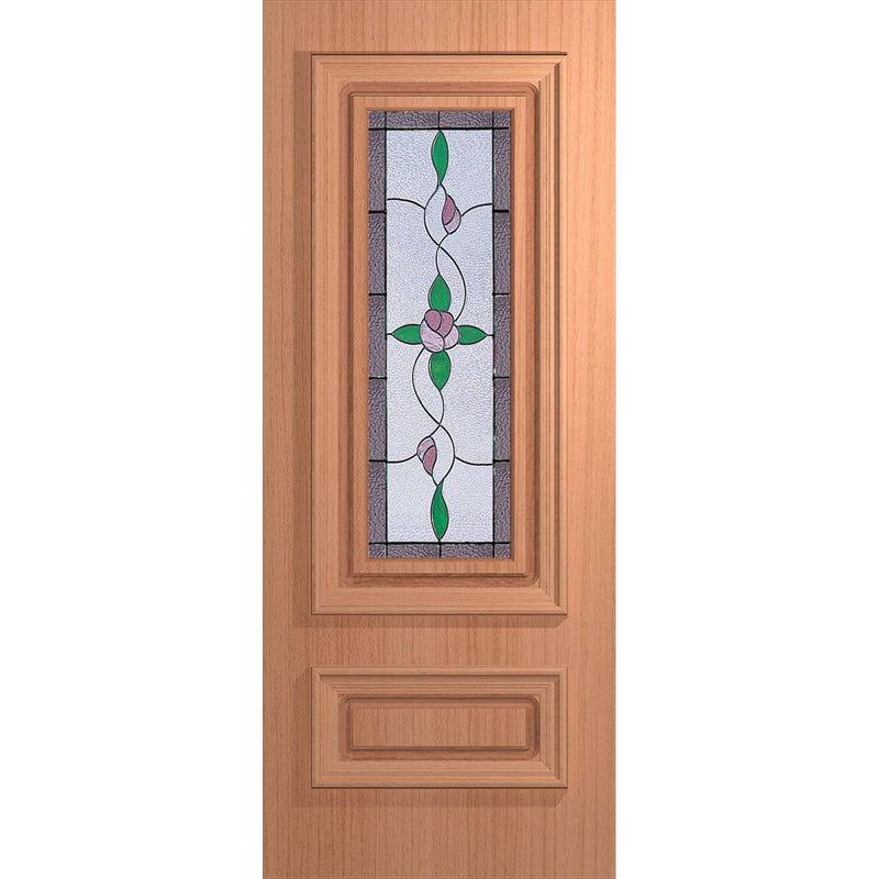 Hume Doors Regency XR5 (2040mm x 820mm x 40mm) Solid HMR MDF Core (DB) SPM Triple Glaze Leadlight (Classique) Entrance Door - Sydney Home Centre