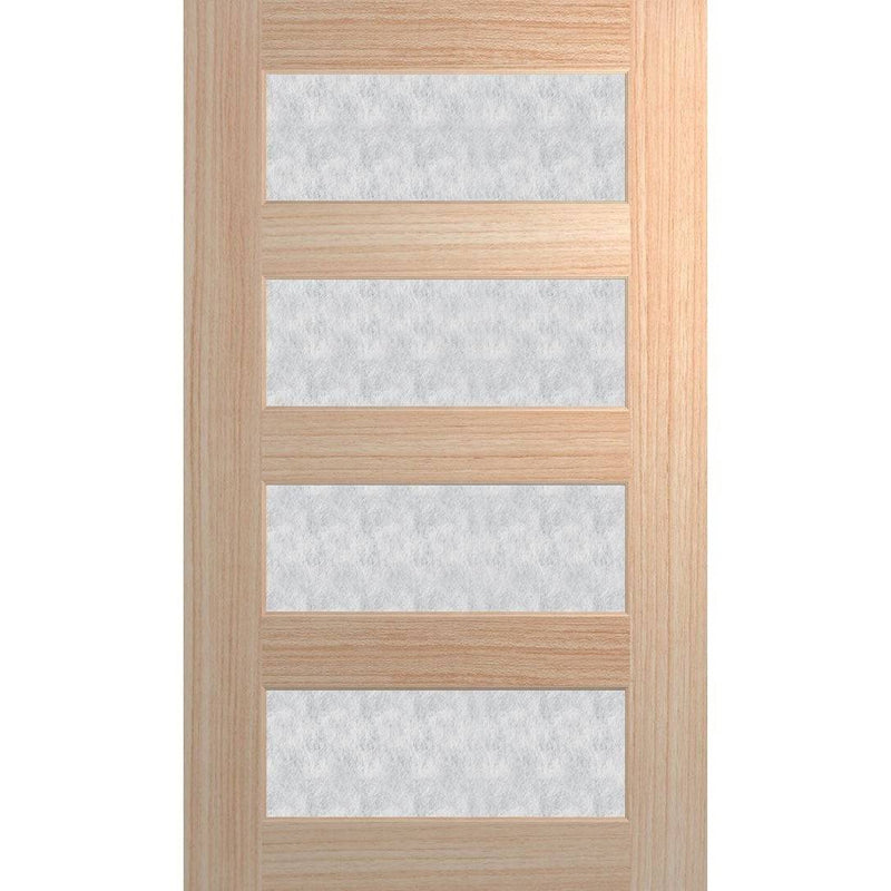 Hume Doors Savoy 1200 XS24 (2040mm x 1200mm x 40mm) Blackbutt Rice Paper Entrance Door - Sydney Home Centre