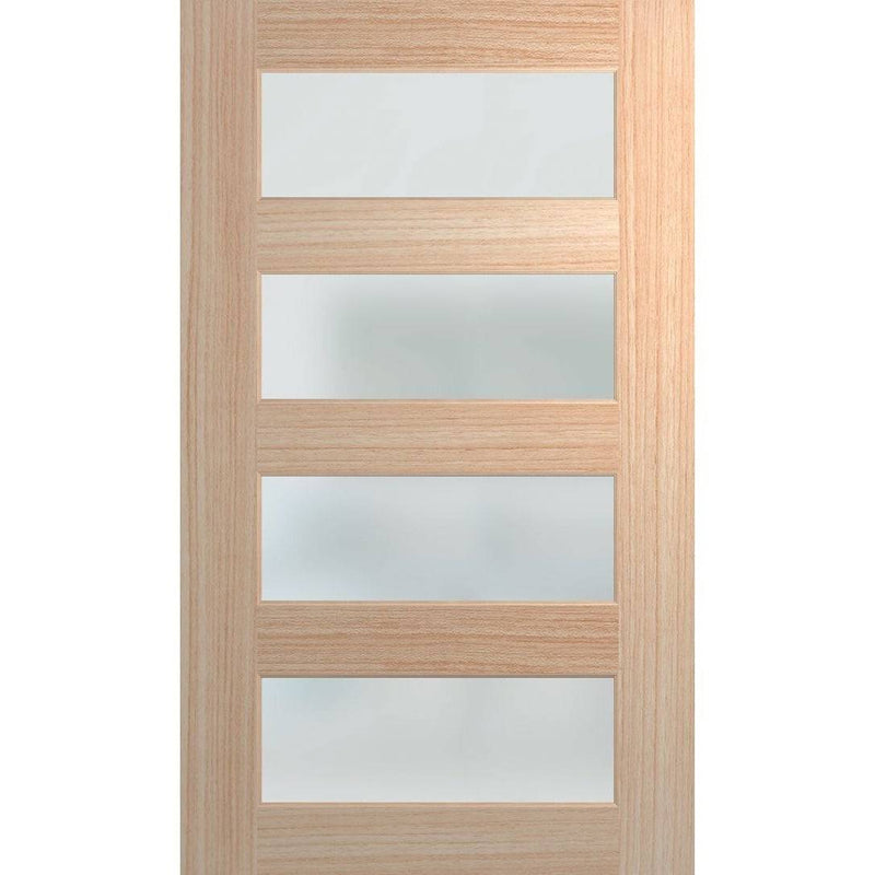 Hume Doors Savoy 1200 XS24 (2040mm x 1200mm x 40mm) Blackbutt Translucent Entrance Door - Sydney Home Centre