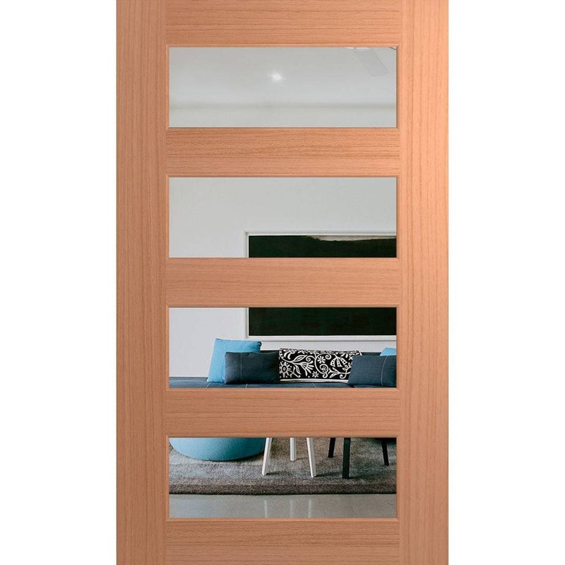 Hume Doors Savoy 1200 XS24 (2040mm x 1200mm x 40mm) SPM Clear Entrance Door - Sydney Home Centre