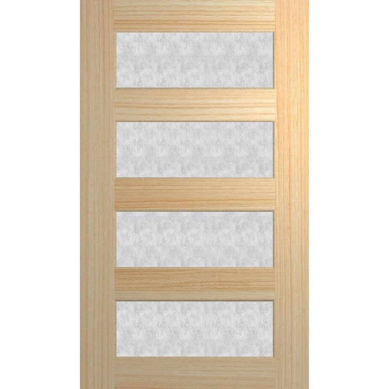 Hume Doors Savoy 1200 XS24 (2040mm x 1200mm x 40mm) Tas Oak Rice Paper Entrance Door - Sydney Home Centre