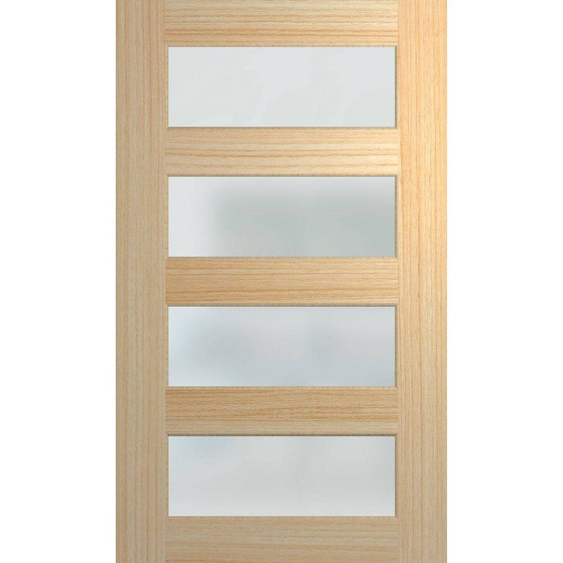 Hume Doors Savoy 1200 XS24 (2040mm x 1200mm x 40mm) Tas Oak Translucent Entrance Door - Sydney Home Centre
