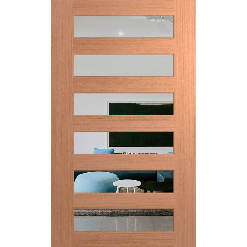 Hume Doors Savoy 1200 XS26 (2040mm x 1200mm x 40mm) SPM Clear Entrance Door - Sydney Home Centre