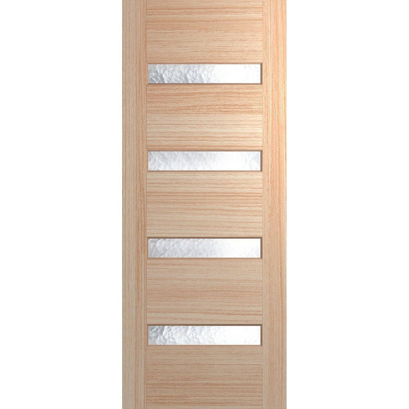 Hume Doors Savoy 820 XS11 (2040mm x 820mm x 40mm) Blackbutt Cathedral Entrance Door - Sydney Home Centre