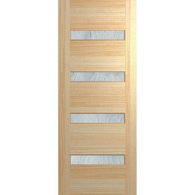 Hume Doors Savoy 820 XS11 (2040mm x 820mm x 40mm) Tas Oak Africana Entrance Door - Sydney Home Centre