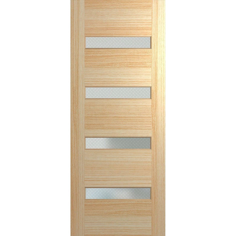 Hume Doors Savoy 820 XS11 (2040mm x 820mm x 40mm) Tas Oak Geostep Entrance Door - Sydney Home Centre