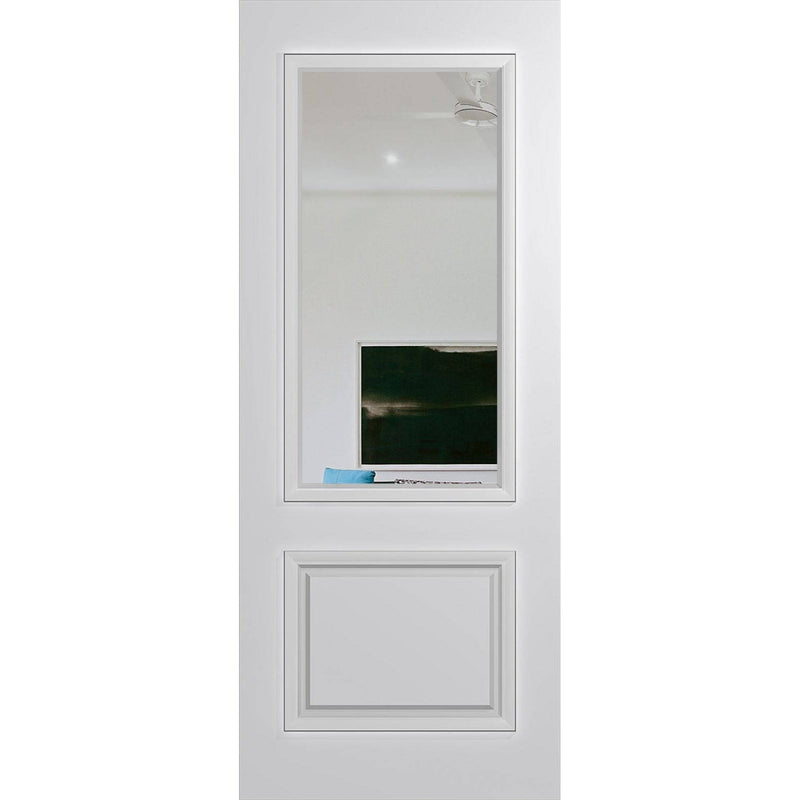 Hume Doors Vaucluse Premier XVP22 (2040mm x 1200mm x 40mm) Solid HMR MDF Core (DB) DuraXP Clear Entrance Door - Sydney Home Centre