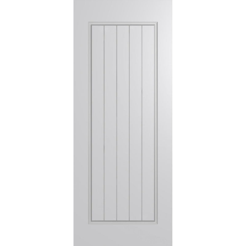 Hume Doors Vaucluse XV18 (2040mm x 820mm x 40mm) Solid HMR MDF Core (DB) DuraXP (Design On One Side) Unglazed Entrance Door - Sydney Home Centre