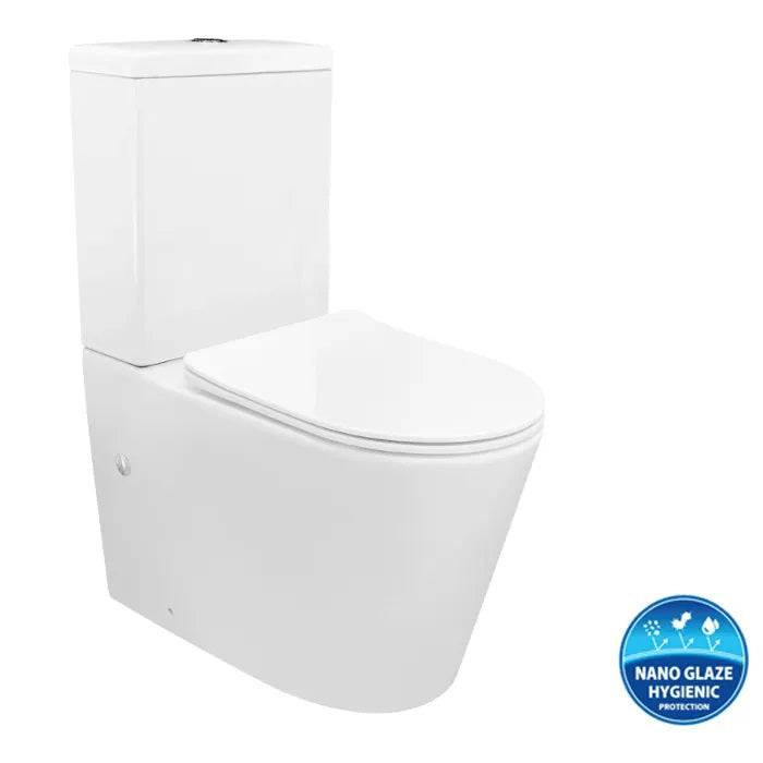 Inspire Alzano Box Rim Toilet Suite White - Sydney Home Centre