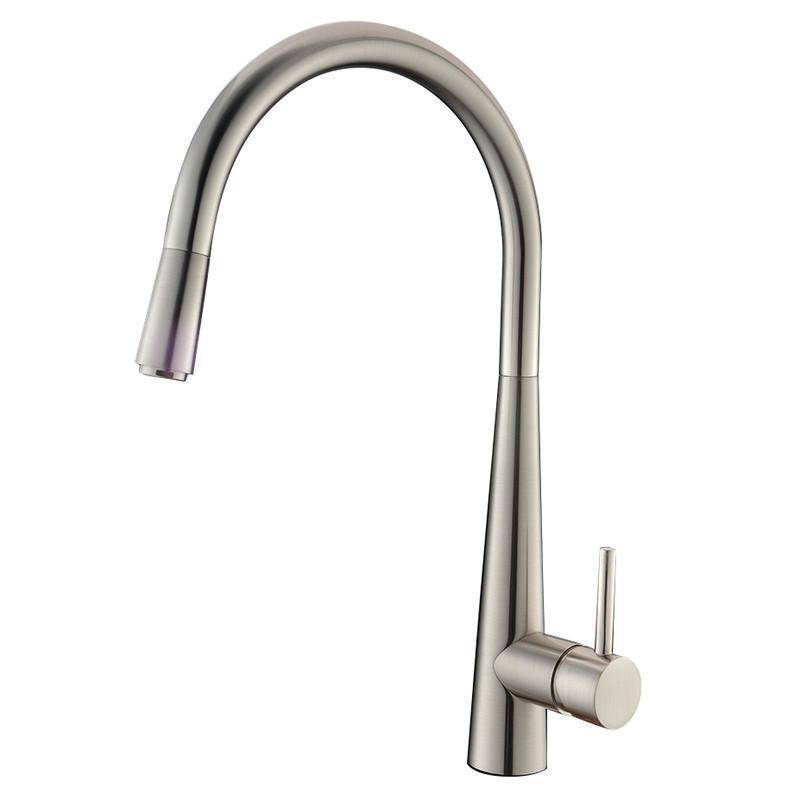 Kasper Pull Out Kitchen Mixer Brushed Nickel - Sydney Home Centre