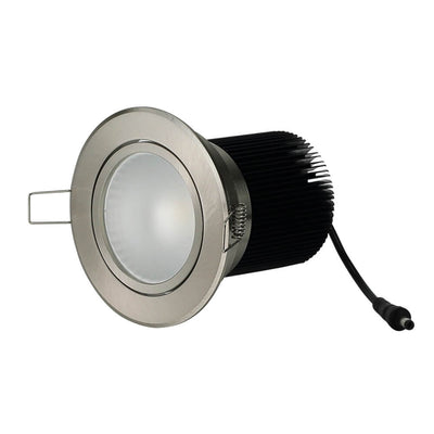 Limelight Hero Dimmable Warm White 15W COB LED Downlight Kit 90mm Silver Frame - Sydney Home Centre