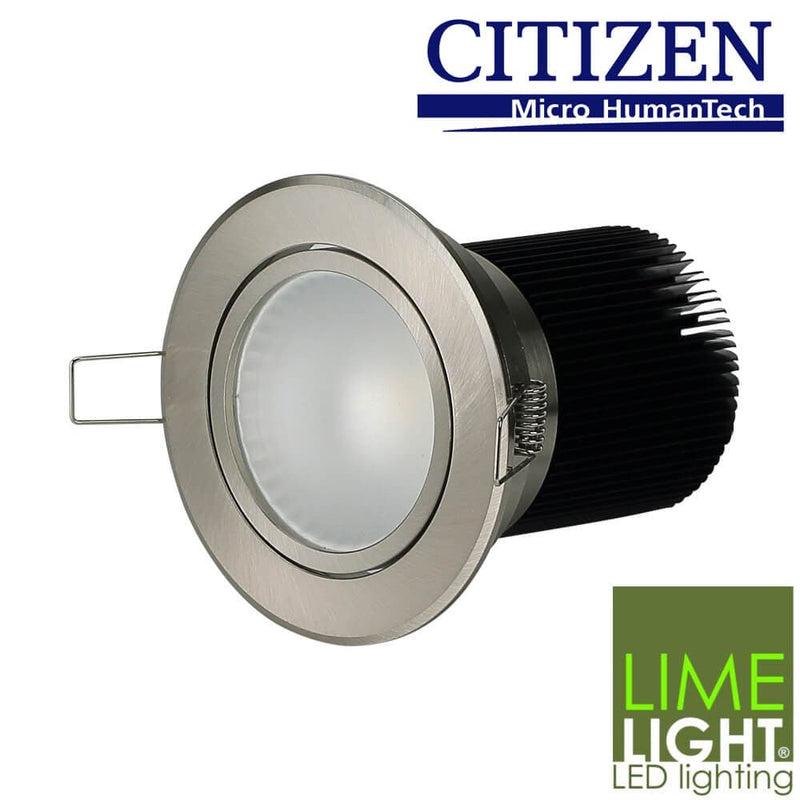 Limelight Hero Dimmable Warm White 15W COB LED Downlight Kit 90mm Silver Frame - Sydney Home Centre