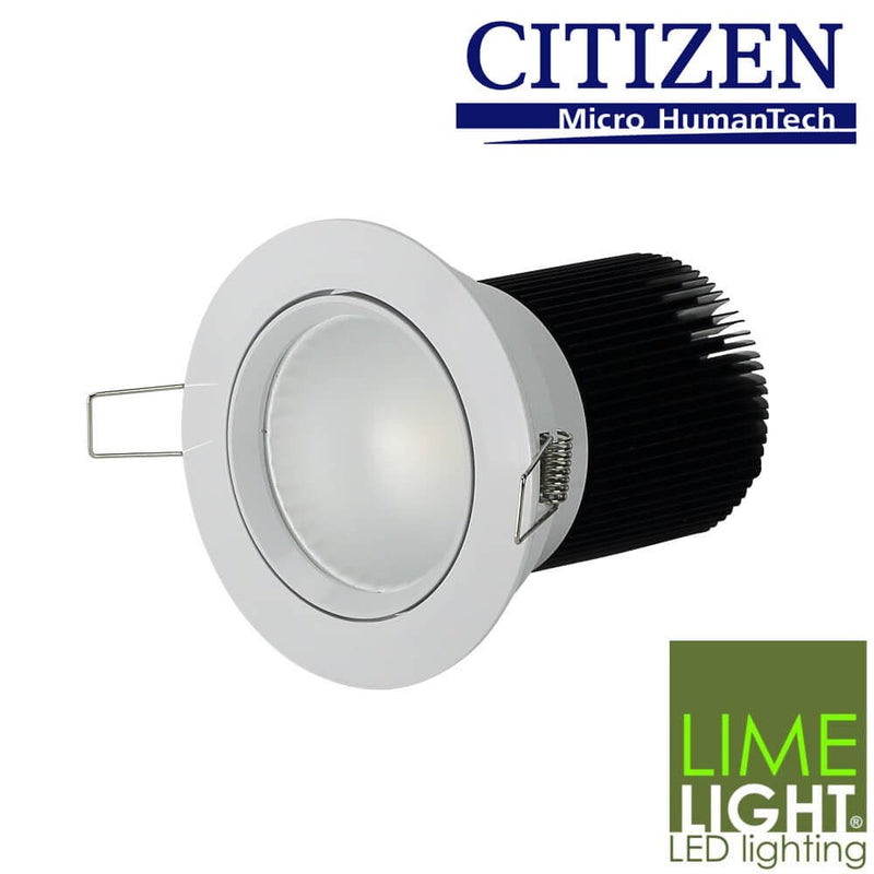 Limelight Hero Dimmable Warm White 15W COB LED Downlight Kit 90mm White Frame - Sydney Home Centre