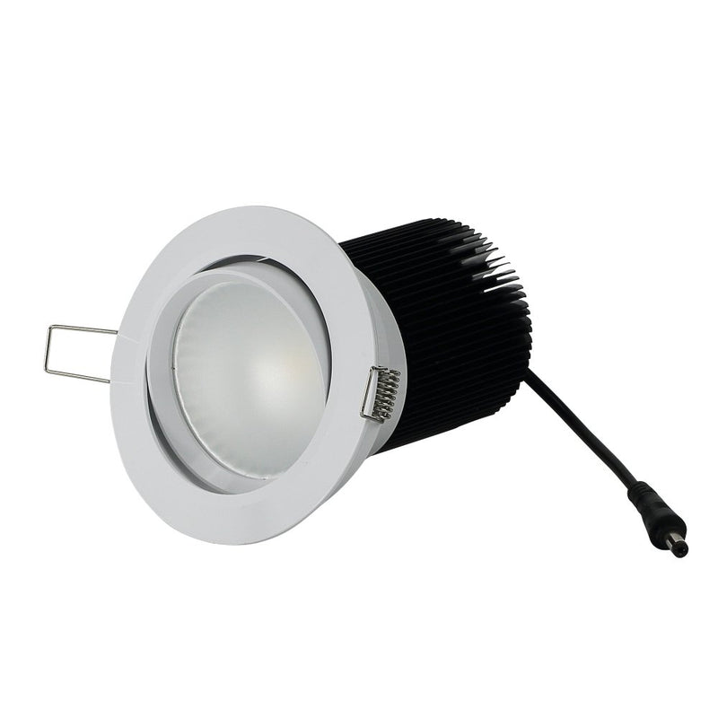 Limelight Hero Dimmable Warm White 15W COB LED Downlight Kit 90mm White Frame - Sydney Home Centre