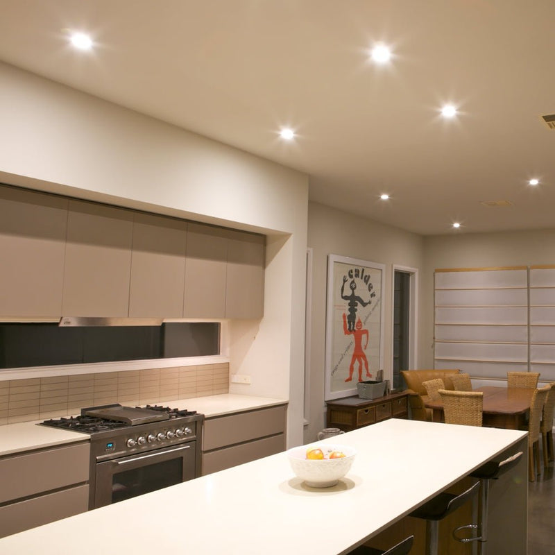 Limelight Sharp Dimmable Warm White LED Downlight Kit 10W COB 70mm White Frame - Sydney Home Centre