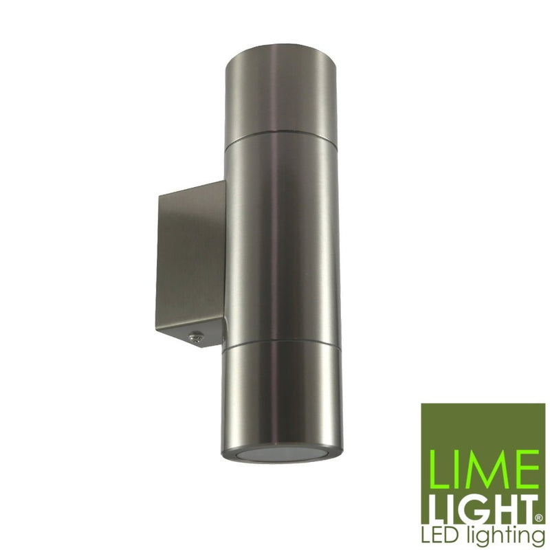 Limelight Sorrento 3mm 316 Stainless Steel Wall Mounted Up And Down Light 240V LED Grey - Sydney Home Centre