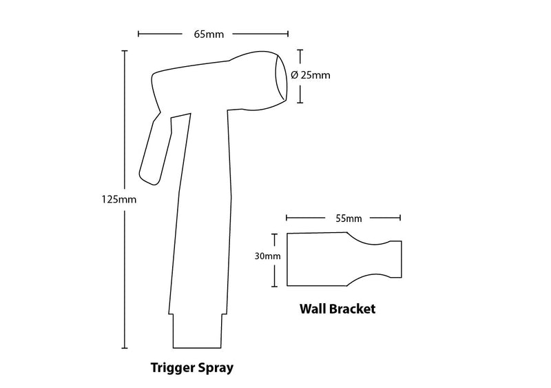 Linkware Trigger Spray With Anti - Burst Hose / Dual Check Valve Chrome - Sydney Home Centre