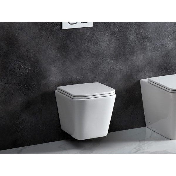 Mercio Enox66 Wall Hung Toilet Pan White - Sydney Home Centre