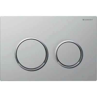 Mercio Geberit Kappa21 Matte Chrome Flush Plate With Chrome Trim - Sydney Home Centre