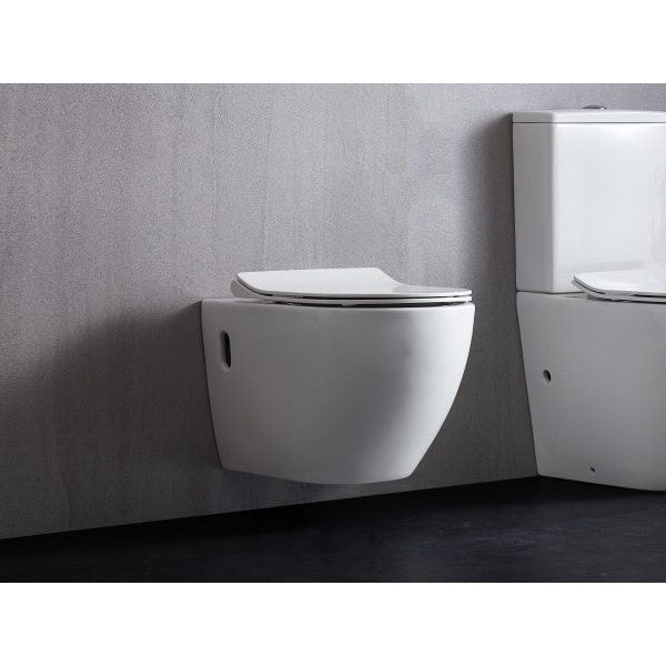 Mercio Raul66 Wall Hung Toilet Pan White - Sydney Home Centre