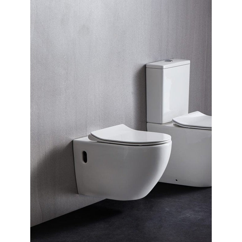 Mercio Raul66 Wall Hung Toilet Pan White - Sydney Home Centre