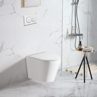 Mercio Zara Wall Hung Toilet Pan White - Sydney Home Centre