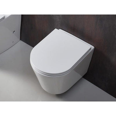 Mercio Zara Wall Hung Toilet Pan White - Sydney Home Centre