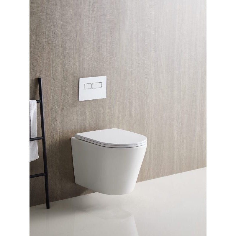 Mercio Zara Wall Hung Toilet Pan White - Sydney Home Centre