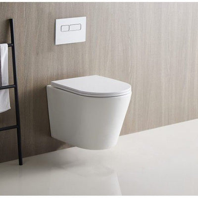 Mercio Zara Wall Hung Toilet Pan White - Sydney Home Centre