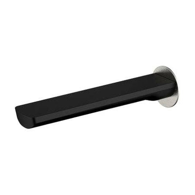 Millennium Tapware Akemi Bath Spout 180mm Matte Black & Brushed Nickel - Sydney Home Centre