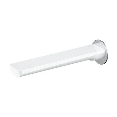 Millennium Tapware Akemi Bath Spout 180mm White & Chrome - Sydney Home Centre