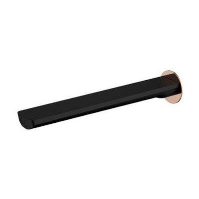 Millennium Tapware Akemi Bath Spout 235mm Matte Black & Rose Gold - Sydney Home Centre