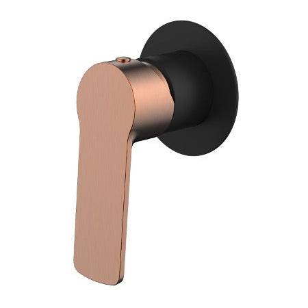 Millennium Tapware Akemi Shower Mixer Matte Black & Rose Gold - Sydney Home Centre