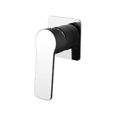 Millennium Tapware Akemi Shower Mixer Square Matte Black & Chrome - Sydney Home Centre