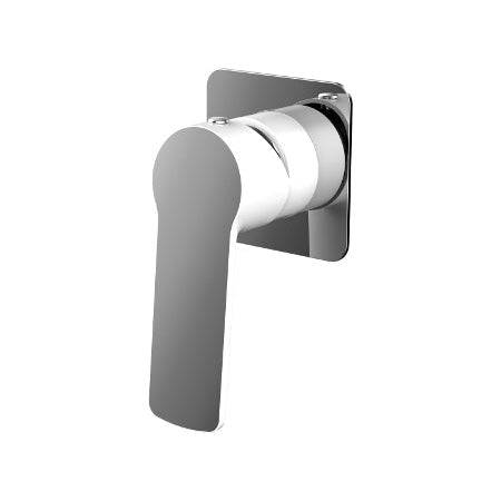 Millennium Tapware Akemi Shower Mixer Square White & Chrome - Sydney Home Centre