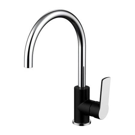 Millennium Tapware Akemi Sink Mixer Matte Black & Chrome - Sydney Home Centre