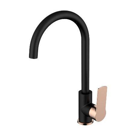 Millennium Tapware Akemi Sink Mixer Matte Black & Rose Gold - Sydney Home Centre