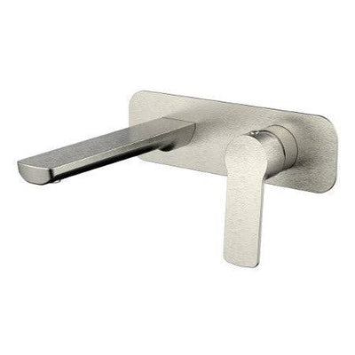 Millennium Tapware Akemi Wall Basin Mixer Brushed Nickel - Sydney Home Centre