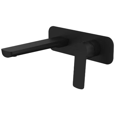 Millennium Tapware Akemi Wall Basin Mixer Matte Black - Sydney Home Centre