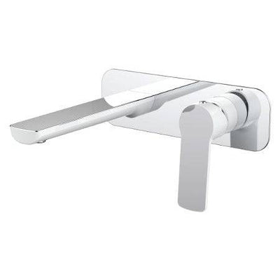 Millennium Tapware Akemi Wall Basin Set White & Chrome - Sydney Home Centre