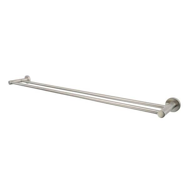 Mirage 750mm Double Towel Rail Brushed Nickel - Sydney Home Centre