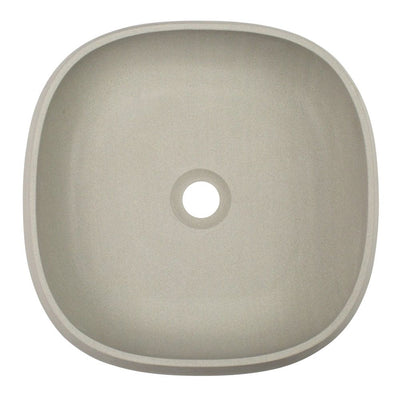 Moku Above Counter 440mm x 440mm Solid Limestone Square Basin Matte Stone Finish - Sydney Home Centre