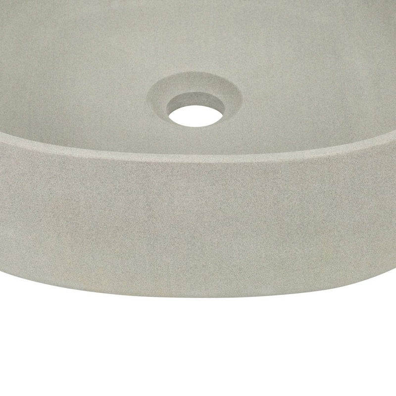 Moku Above Counter 440mm x 440mm Solid Limestone Square Basin Matte Stone Finish - Sydney Home Centre