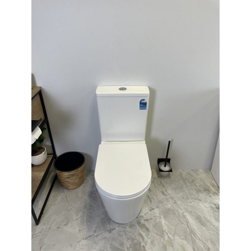 Morton Quiet Flush Tornado Rimless Toilet Suite - Sydney Home Centre