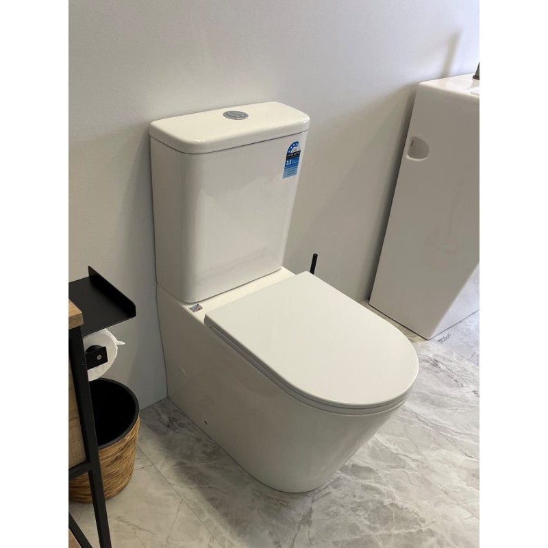 Morton Quiet Flush Tornado Rimless Toilet Suite - Sydney Home Centre