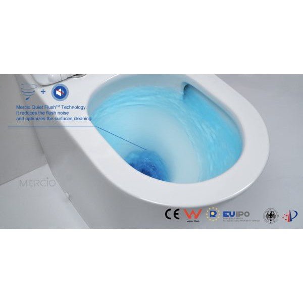 Morton Quiet Flush Tornado Rimless Toilet Suite - Sydney Home Centre