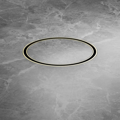 Nero 130mm Round Floor Waste 100mm Outlet Brushed Gold - Sydney Home Centre