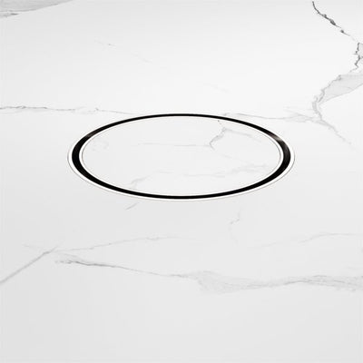 Nero 130mm Round Floor Waste 100mm Outlet Chrome - Sydney Home Centre