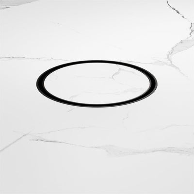 Nero 130mm Round Floor Waste 100mm Outlet Matte Black - Sydney Home Centre