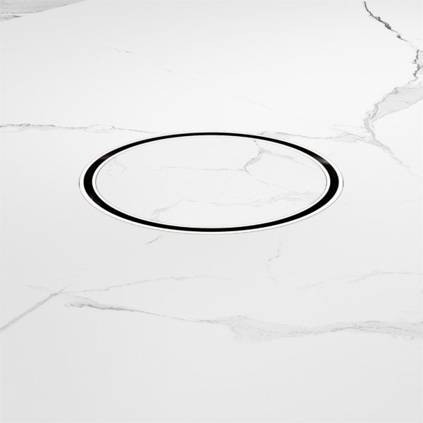 Nero 130mm Round Floor Waste 80mm Outlet Chrome - Sydney Home Centre